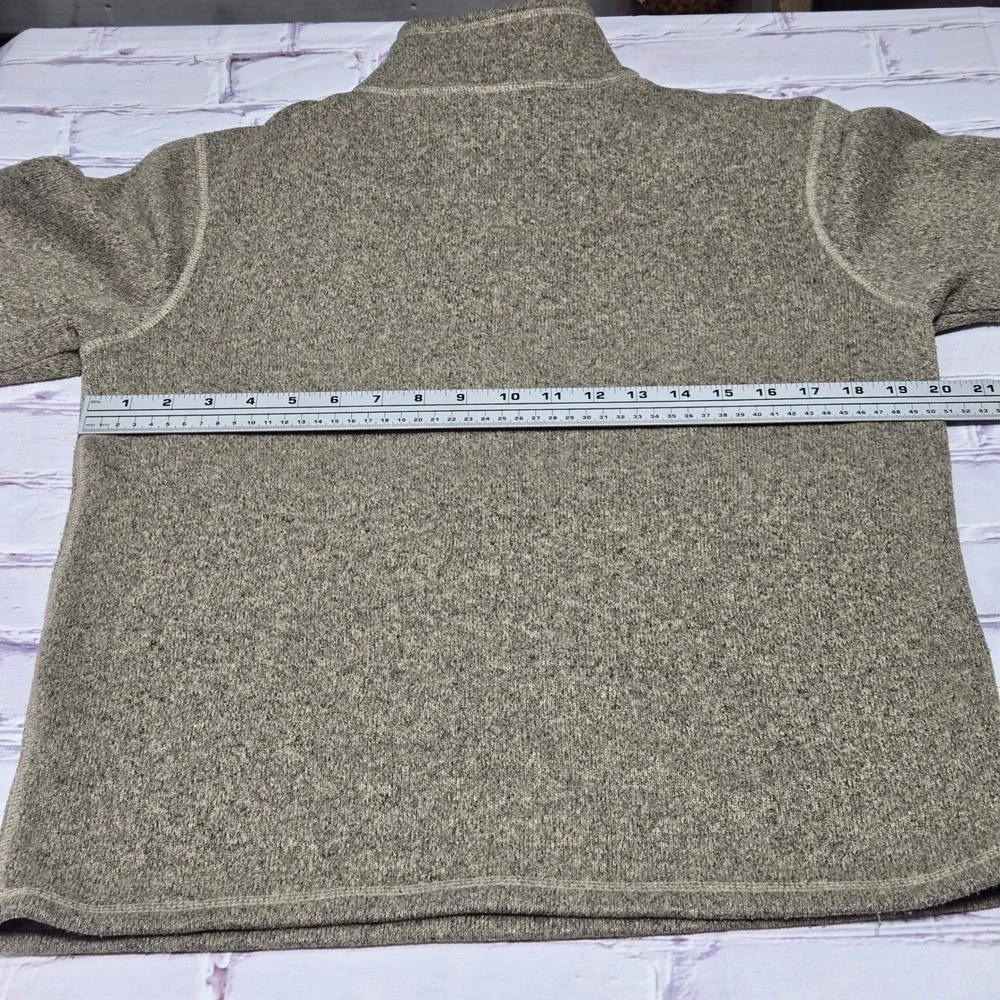 The North Face Pullover Tan Heather Gordon Lyons Quarter Zip Sweater Mens Small